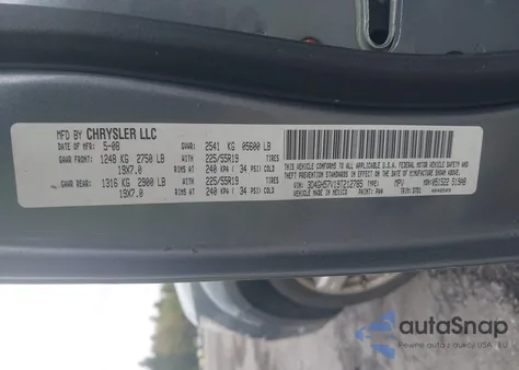 2009 Dodge Journey Sxt from USA, damaged, VIN 3D4GH57V19T212785
